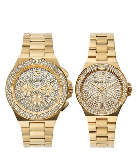 michael kors lennox watch|michael kors couple watches set.